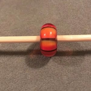 Trollbeads, orange pumpkin bead